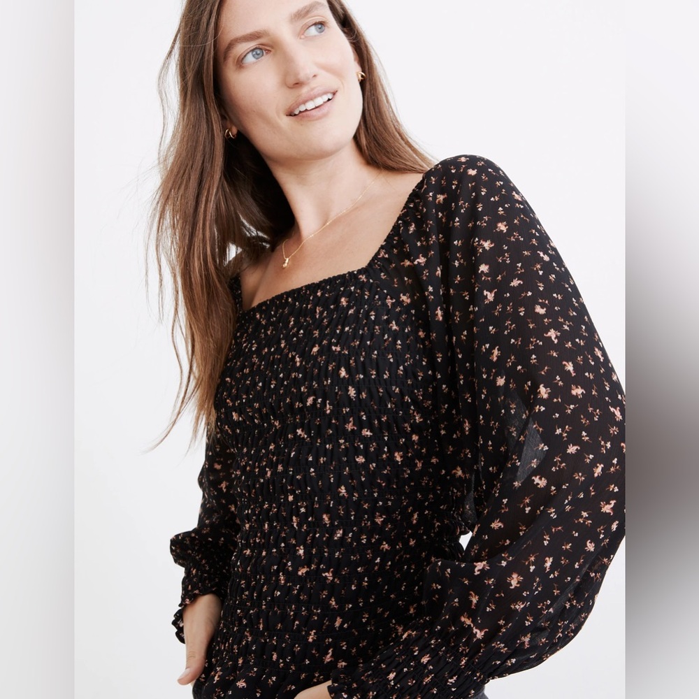 Madewell Lucie Smock Top Medium